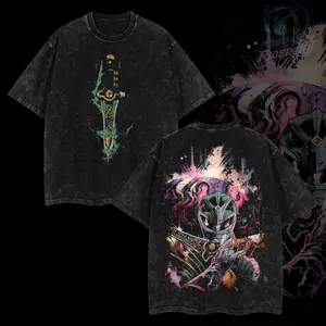 Rider4U Green Ranger Mighty Morphin Tommy Oliver Oversized Washed T-Shirt 100% Premium Cotton Classic Fit S-5XL Menswear Soft Top American Apparel