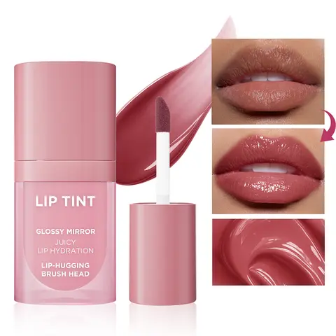 Longwear Gloss Lip Tint – Buildable Glassy Shine Lip Color with Lightweight Non-Sticky Texture, Smudge-Resistant & Transfer-Resistant Formula, High Pigment Juicy Lip Glow for Daily Makeup.#sohochic