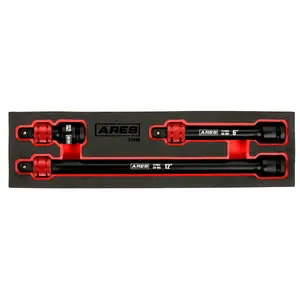 ARES 27098 - 3-Piece 1/2-Inch Drive Locking Impact Socket Extension Set