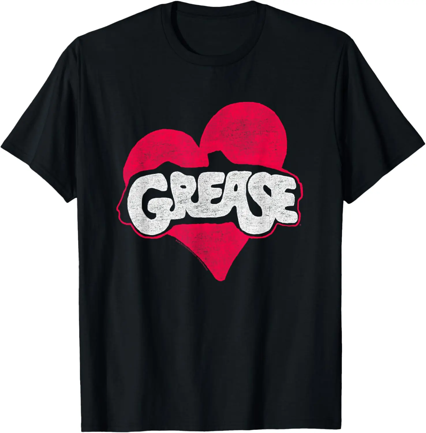 Women's 100% Cotton Vintage Round Neck Shortsleeve Casual Grease Heart Graphic Tops