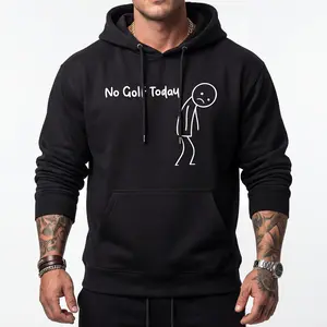 No Golf Today Hoodie For Men For Women, Funny Golf Humor Hoodie, Relaxed Fit Pullover, Everyday Casual Clothing Gift Printed Unisex Casual Hoodie Fabric Breathable tiktok shop deals