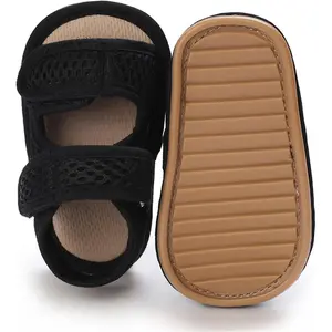 Infant Toddler Sandals Boys Girls Summer Outdoor Shoes PU Lightweight Soft Non-Slip Soles Breathable First Walkers Shoes for 1-4 Years Old Baby Casual Sandals