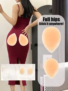 1Pair Breathable Seamless Hip Enhancer, Soft Skin-Friendly Silicone Pads for Natural Look, Perfect for Summer Travel Beach Photos and Weddings, Matching Tight Gowns and Slim Pants, Great for Anniversary Celebrations, Womenswear