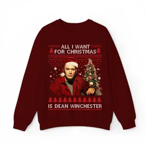 All I Want For Christmas Is Dean Winchester Christmas Vintage T-Shirt, Dean Winchester Shirt, Supernatural Shirt, Winchester Shirt