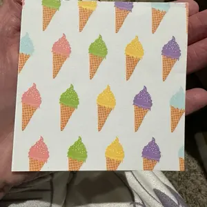 Ice Cream Cone Notepad with Colorful Ice Cream Cones Design for Note Taking and Organization