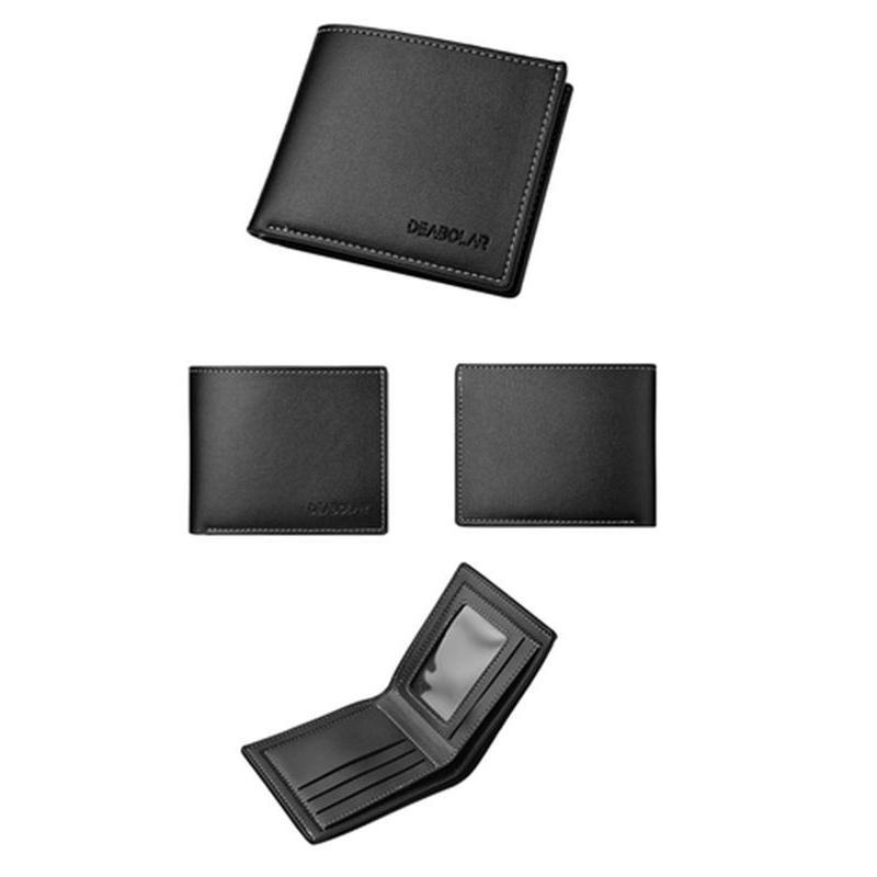 Men's Business Fashion Bifold Wallet, Simple Style Plain Color Wallet, Casual Trendy Wallet for Work & Daily Use