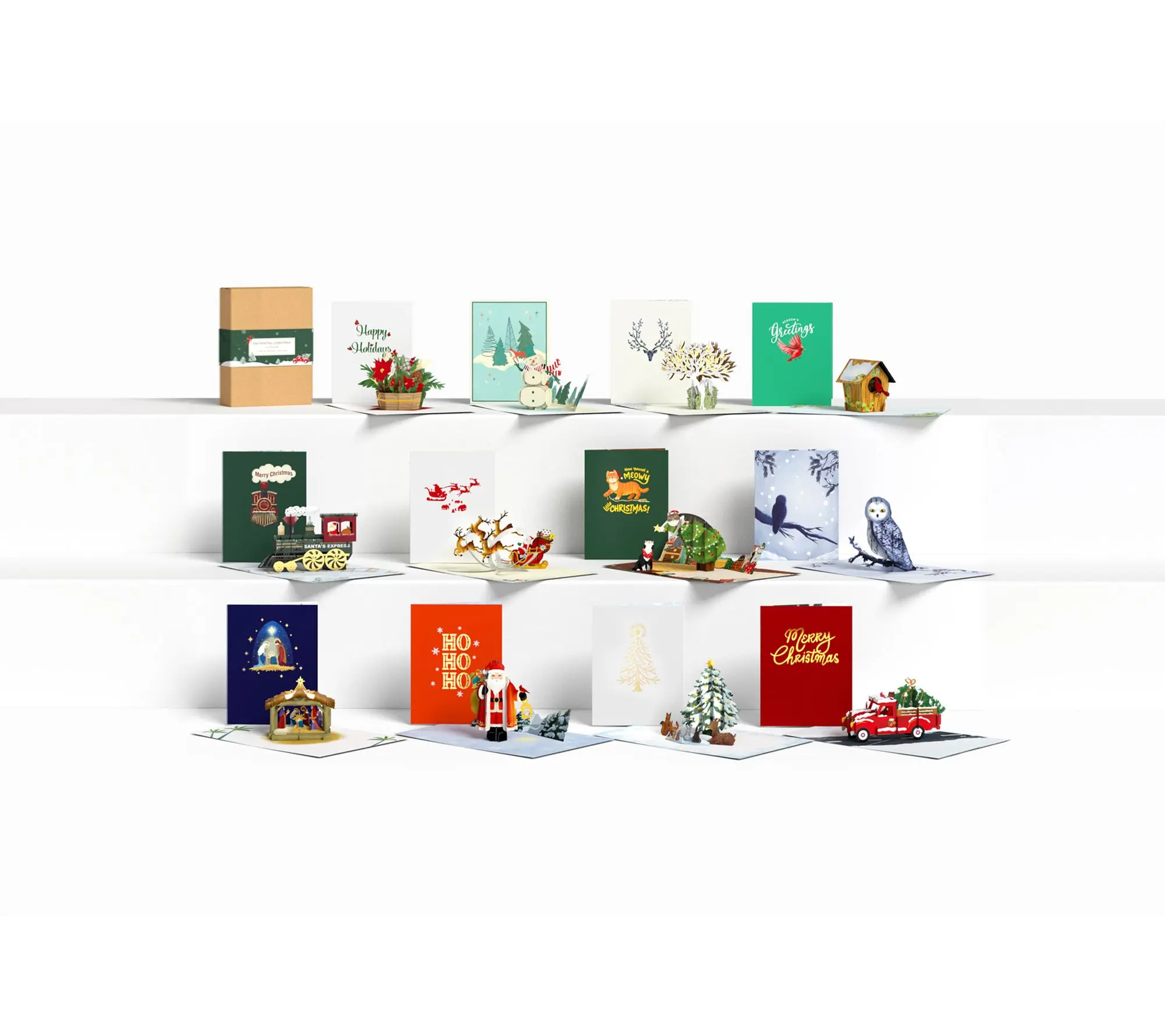 Lovepop Cards Enchanting Christmas Pop-Up Cards Assortment