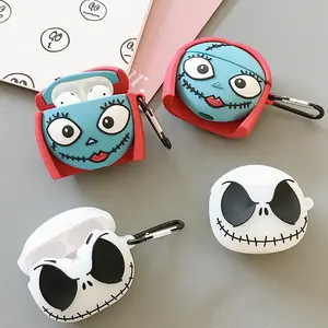 Glow In The Dark Skeleton Earbud Case Shockproof Cool Cover Compatible with Wireless Earbuds Gen 2/3 Pro