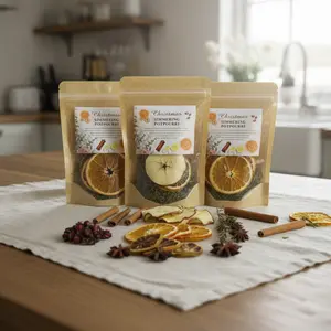 Holiday Potpourri Simmer Pot Simmering Potpourri Bowl Filler holiday Simmer Pot Kit for Stove Dried Orange Apple Slices Cinnamon Sticks Stovetop for Xmas Decor : Home & Kitchen