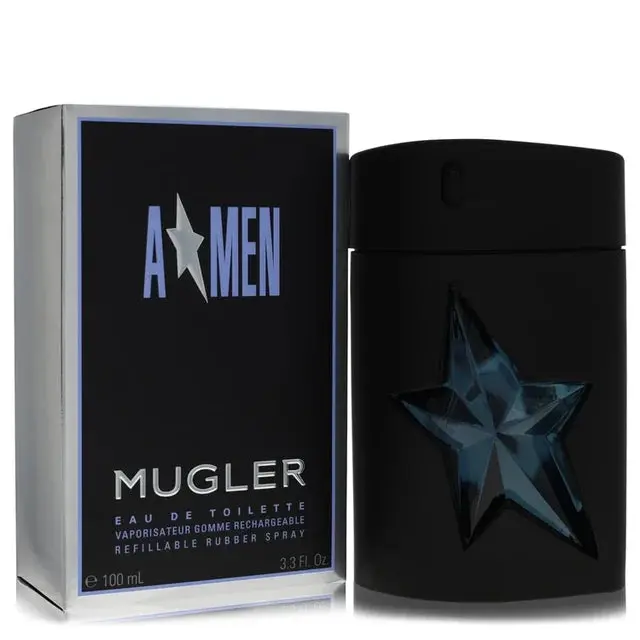 Angel Men - Mugler Eau De Toilette Spray Rubber Bottle Refillable(100 ml | 3.3 oz)