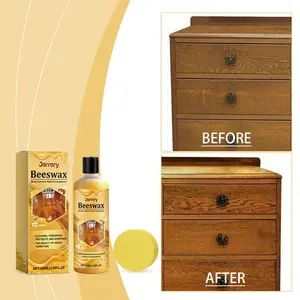 Professional-grade natural beeswax wood repair and care paste, suitable for solid wood furniture, floors, countertops, doors, and windows. It also cleans, dusts, and brightens the wood (includes a sponge).