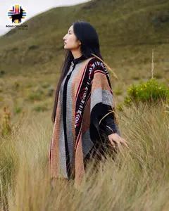 Autumn Forest Wool Poncho