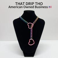 Pink Heart-Rainbow Chain