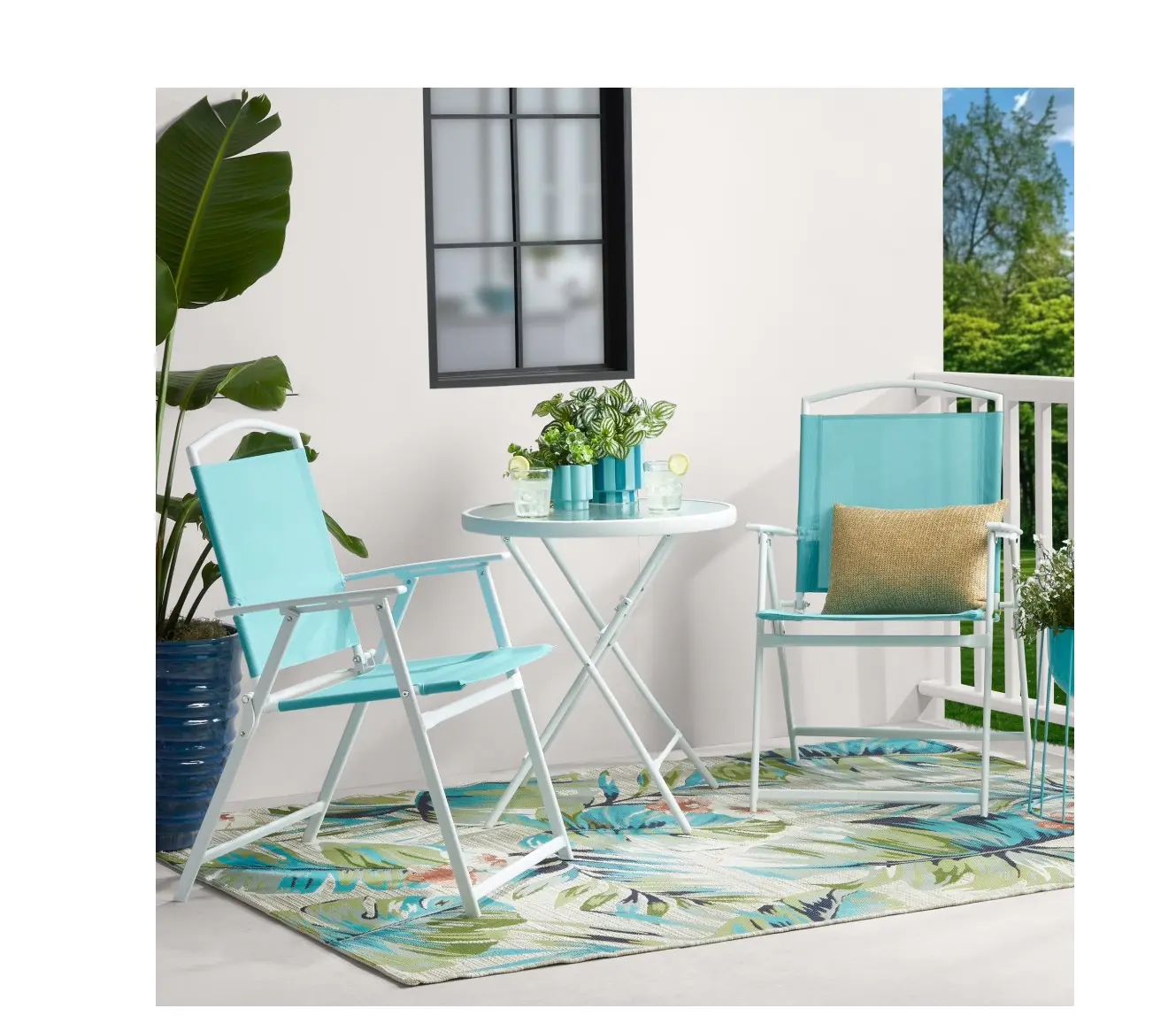 Albany Lane 3-Piece Bistro Set, Aqua