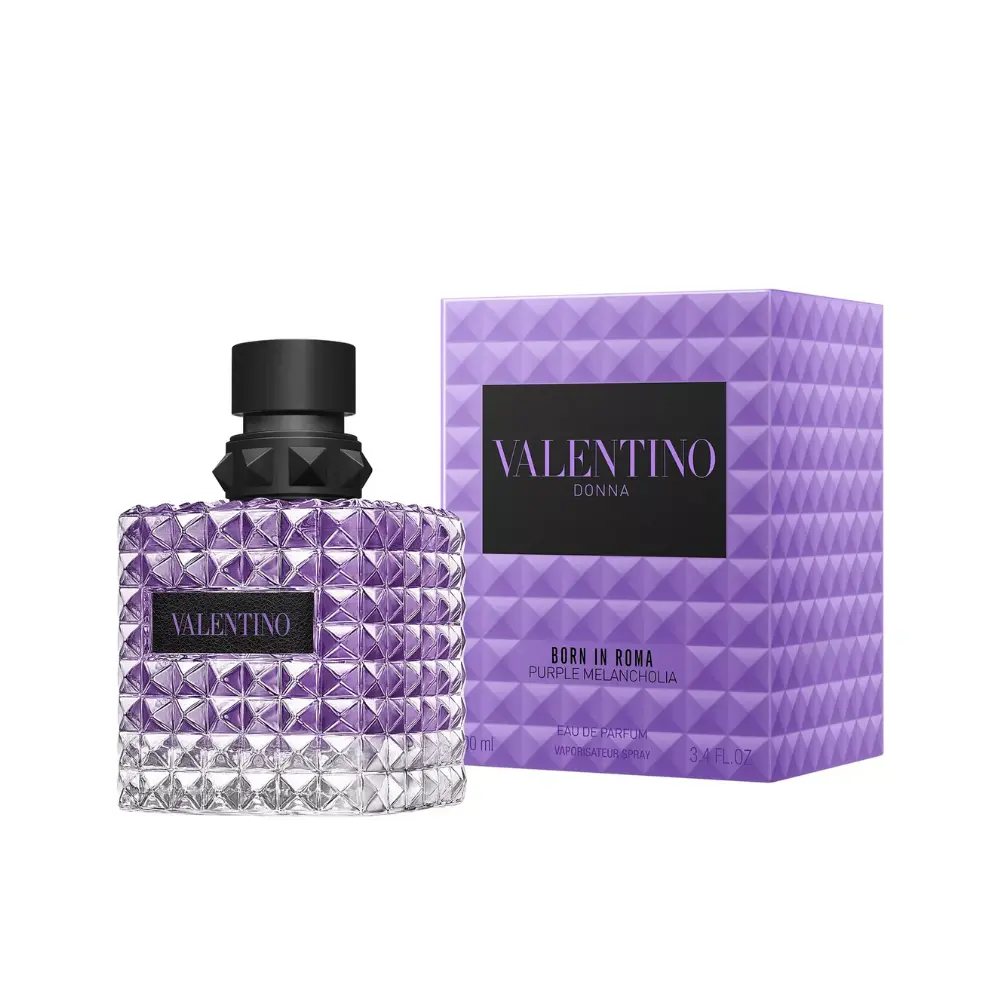 Valentino Born in Roma Donna Purple Melancholia Eau de Parfum 3.4 oz for Women | Warm Floral Women's Perfume with Plum, Osmanthus & Vanilla | Long-Lasting Luxury Fragrance