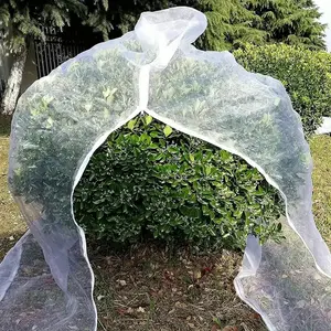 Garden Netting Bag with Zipper, Multi-size Protective Mesh Cover for Fruits & Vegetables, Bird Barrier Against Insects, Cicadas, Squirrels