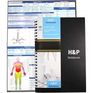 H&P notebook -  History and Physical notebook, 100  templates with perforations