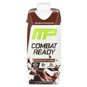 MusclePharm Combat Ready™ Protein Shake, Chocolate Fudge, 17 fl oz (500 ml)