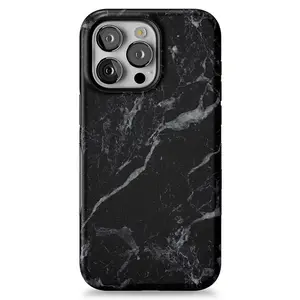 Casely iPhone 15 Pro Max Case | Black Pearl Marble | Bold Protective Design | Compatible with MagSafe