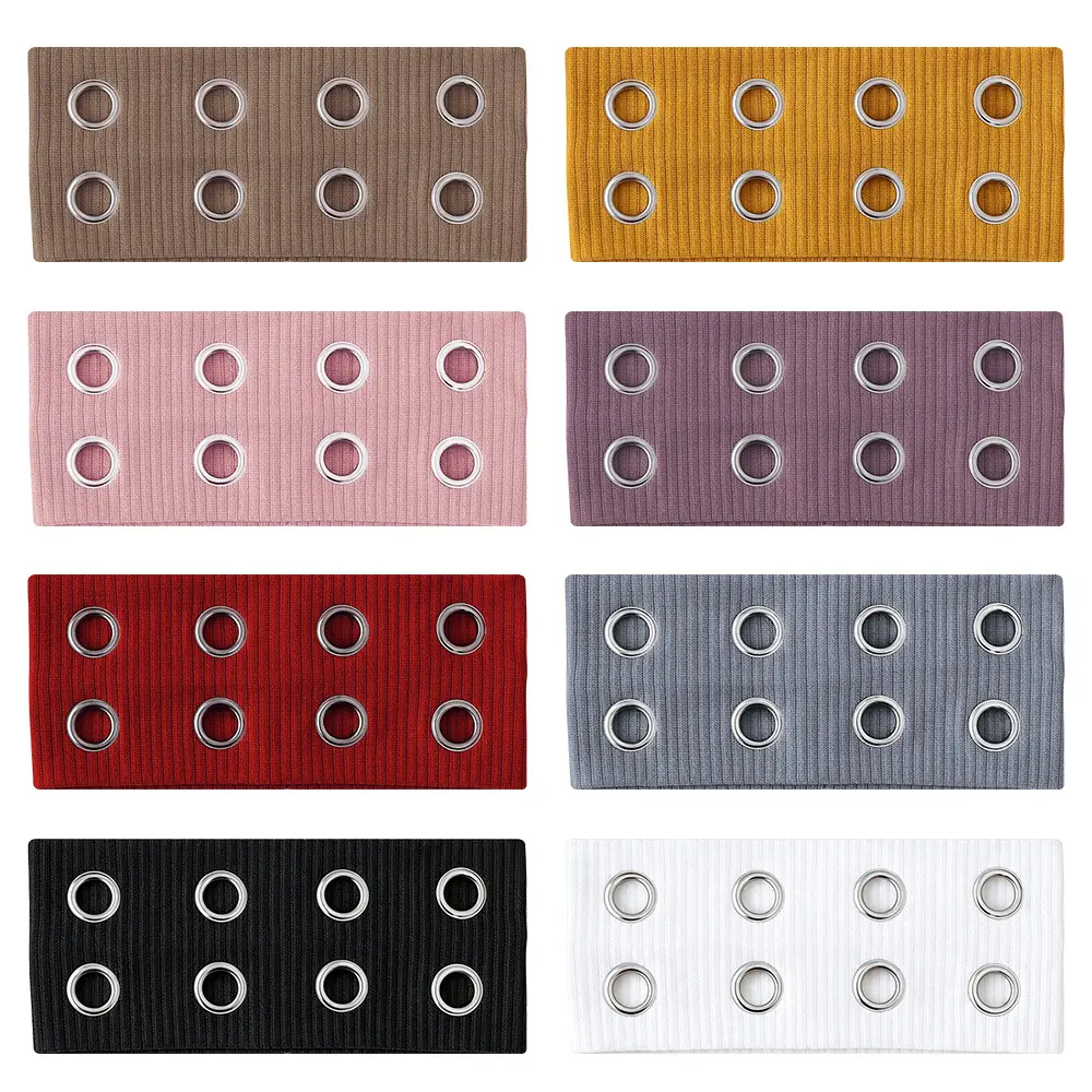 8Pcs Grommet Headband for Women Men Eyelet Hair Band Wide Black | Grommet Headband for Women and Men, Eyelet Hair Band with Metal Detail, Punk Goth Grunge Y2K Festival Hair Accessory - Home Improvement.