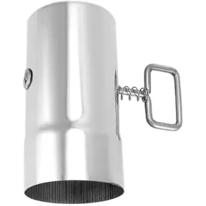 Stove pipe with damper (2.36 inches), chimney caps, wood stove damper control, stainless steel chimney pipe for venting smoke, exhaust, and fume extraction