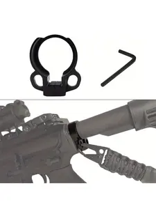 Double Ring Harness Adapter, Metal Qd Buckle Attachment, Compatible with Sr-556/762/22, Ar-556, Durable Outdoor Gear Accessory