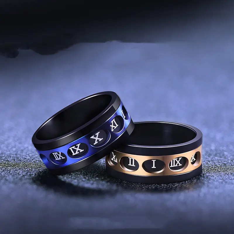 Personality Ring Titanium Steel Hip Hop Simplicity Eye Unisex Cuban Stainless