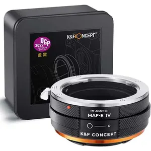 K&F Concept IV PRO MAF-NEX Lens Mount Adapter Manual Focus Compatible with Minolta AF/Sony Alpha A Series Lens to Sony-E NEX Mount Camera Body with Matting Varnish Design