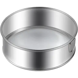 1 Pack Flour Sifter,Stainless Steel Fine Mesh Strainers Flour Sieve,60 Mesh Round Sifter for Baking Cake Bread (6-Inch)