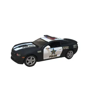 KINSMART 1:38 Scale 2014 Chevrolet Camaro Police Diecast Metal Car 5 Inches with Openable Doors Pull Back and Go Action Collectible Model Officially Licensed