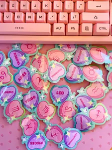 Zodiac Sweethearts Holographic Stickers