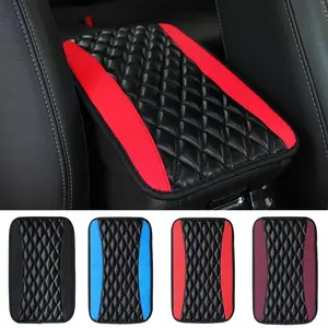 Car Center Console Pad, Universal PU Leather Car Console Cushion Pad, Armrest Seat Box Cover Protector for Most Vehicle, Car Accessories
