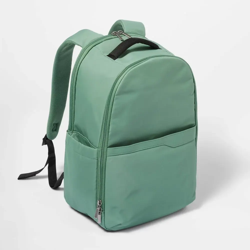 Open Story Travel Backpack 15" Laptop Sleeve Work School College Green