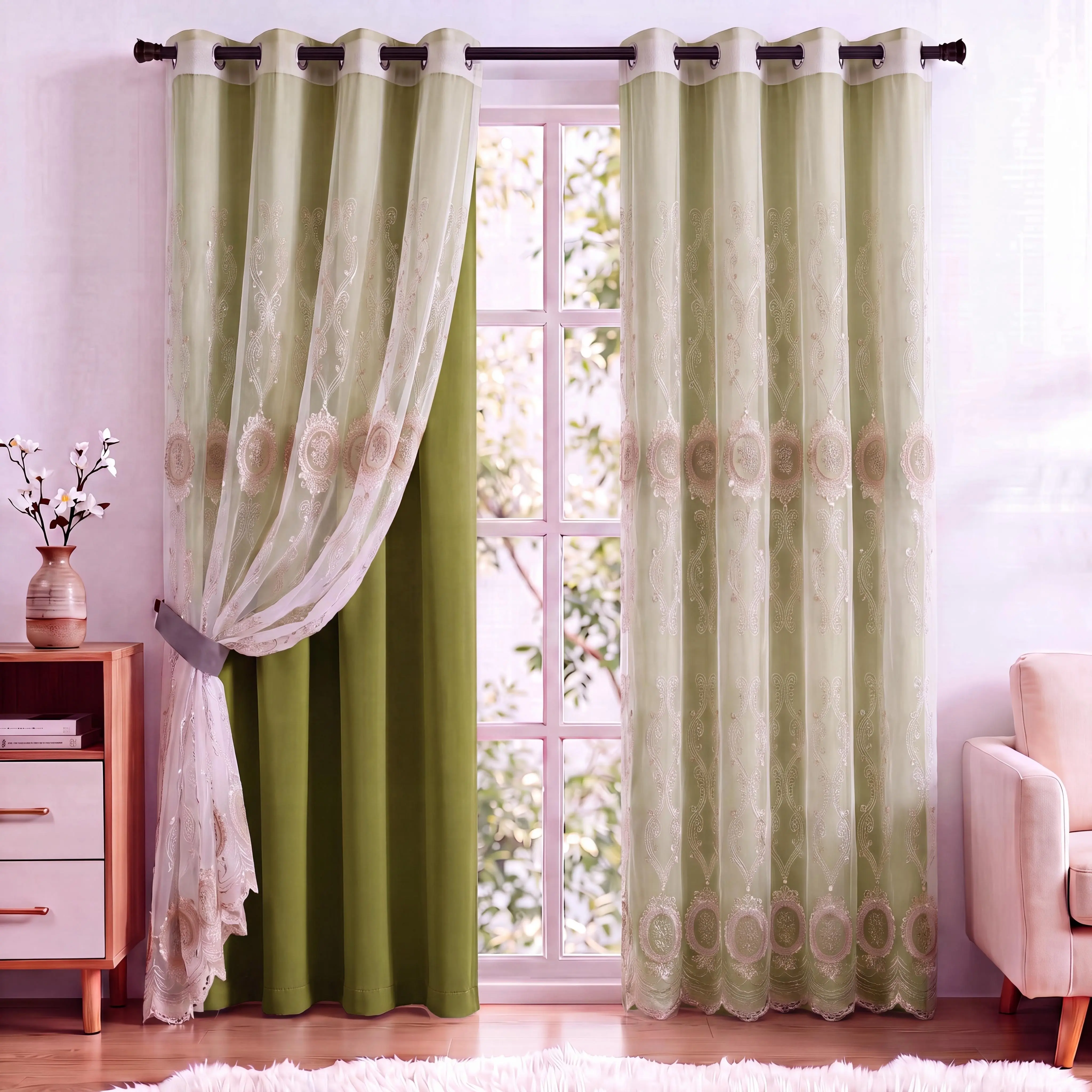 Olive green+Beige QF75