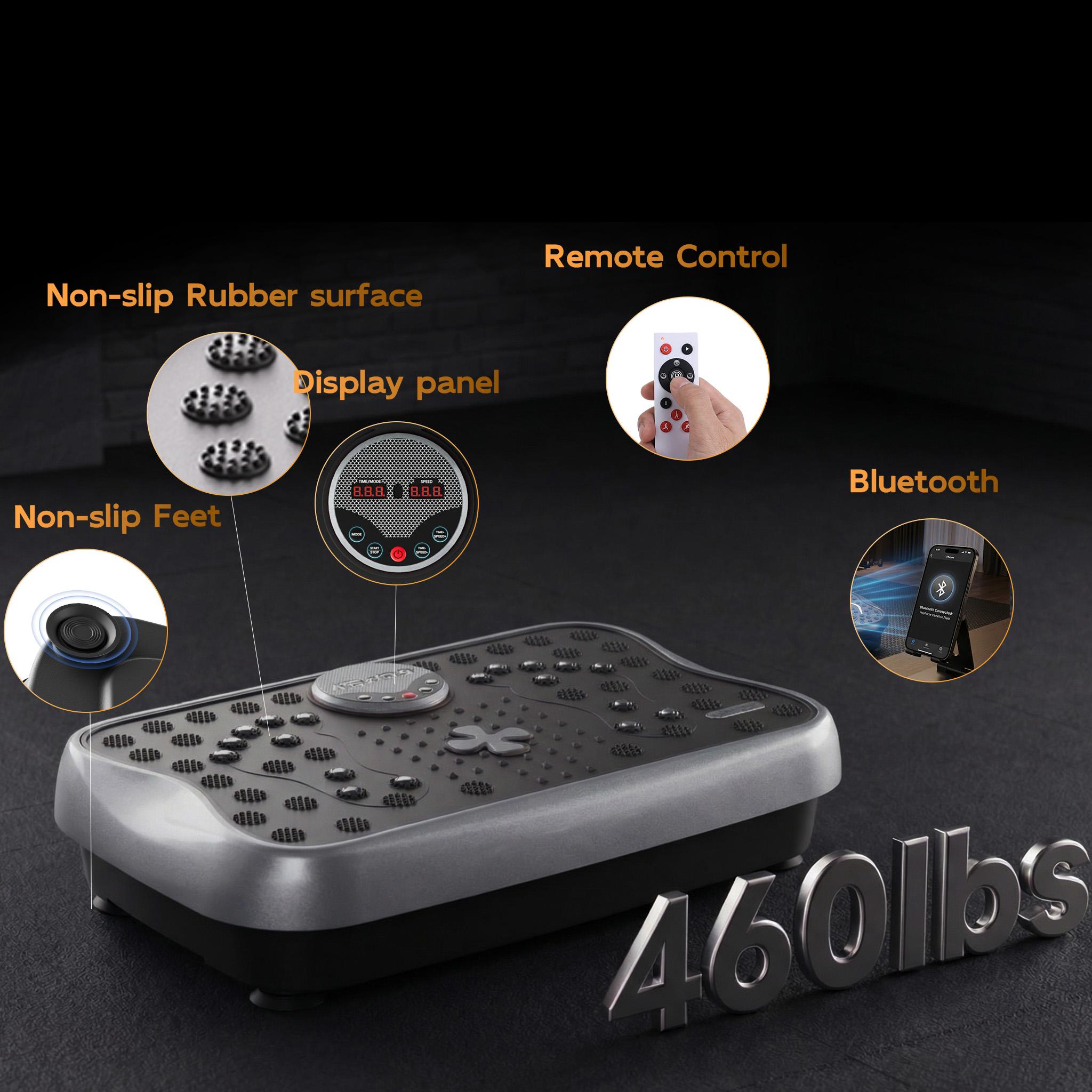 HopHorse Adult vibration Plate Indoor Realx Exercise Machine,Direct Supply Luck Cross Clover Fashion Style,Full Body Work out For Home Gym,Gift For Girl/Woman/Mom