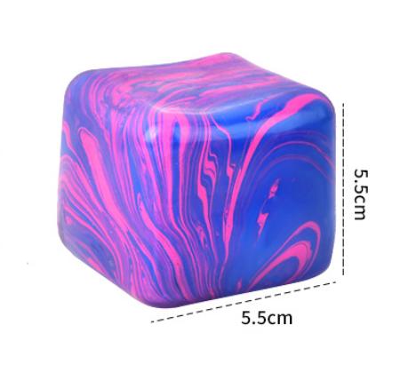 Fidget Toys Squishy Stress Cube, Stress Balls for Kids Adults Squishy Stress Relief, Ice Squishy Cube Sugar Balls, High Density Squeeze Balls for Students Calming