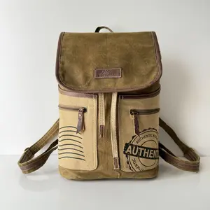 Durable And Handmade Waxed Canvas Authentic Explorer Backpack