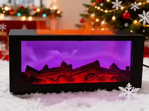 Innovative  Design Aroma  & Air Humidifier, Creates Flickering  Ambiance for Home, Portable Fire  with Essential Oil Kit diffuser Replacement Mop  Bucket System with Rinse Lid man diffusing Handle  Scrubber Combo vanilla eucalyptus and hvac flame