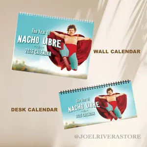 Nachooo Libreee 2026 Wall Calendar Funny Movie Desktop Calendar 2026 Funny Memes In Movie Graphic Calendar, Planner, Home Decorating