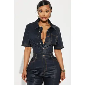Time To Leave Denim Jumpsuit - Denim R
