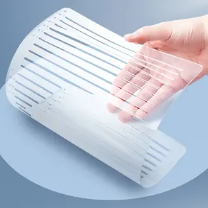 Transparent Ruler Template with Lines and Markers, Ideal for A4 Students and Homework, High-Quality Soft Ruler, 3 Sizes Available, Measuring Ruler