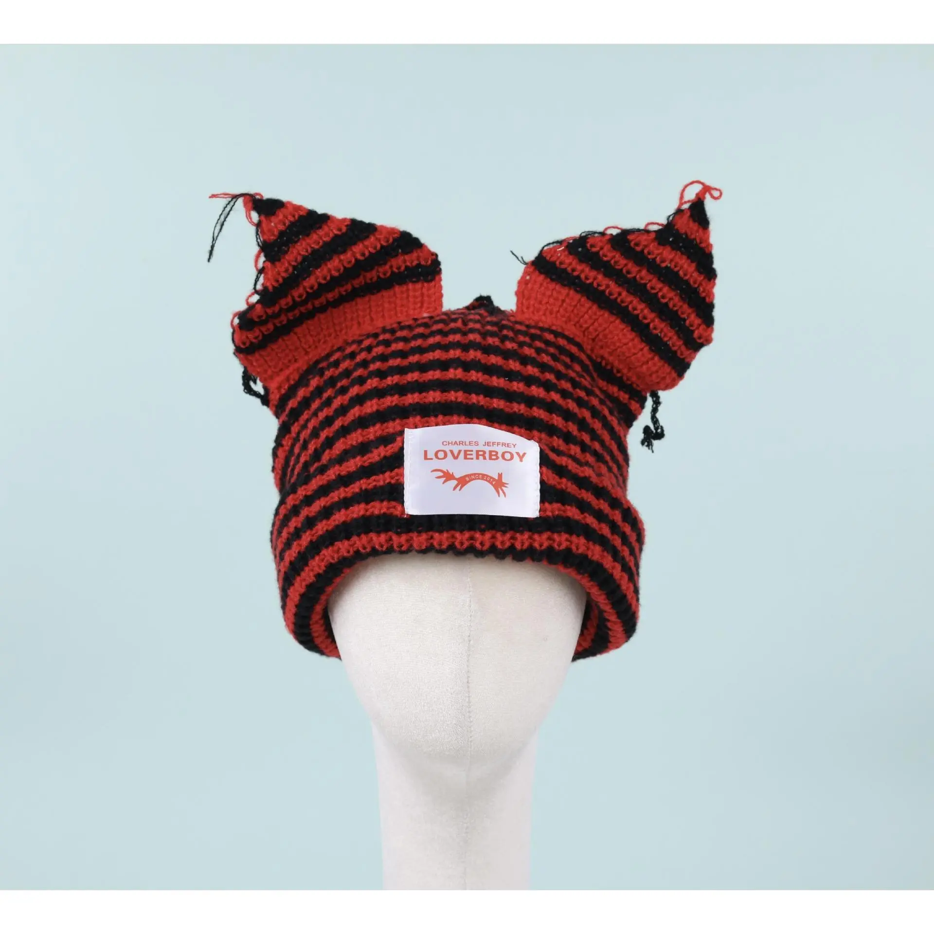 Fine stripes [black+red]