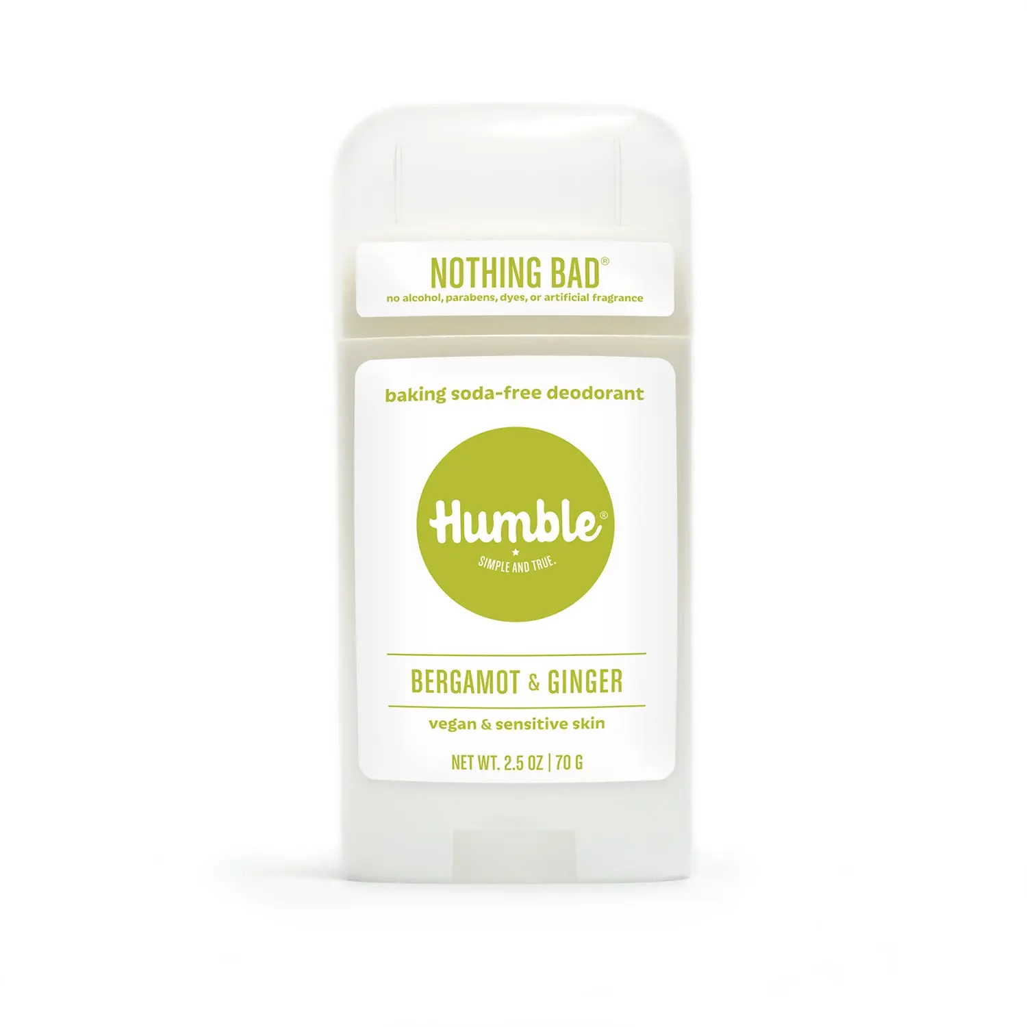Humble Brands Vegan & Sensitive Skin Aluminum Free Bergamot & Ginger Deodorant