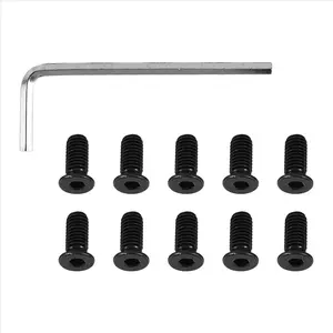 10Pcs Scooter Handlebar Front Fork Tube Screws with Hexagon Handle Replacement Parts Kits for M365 Ninebot Es2