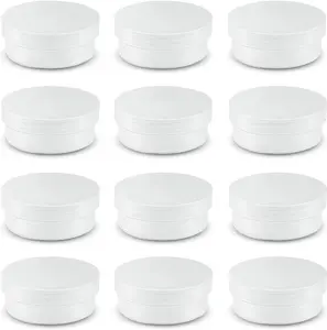 20 Pack Round Clear Frosted Plastic Bead Storage Containers Box with Screw Top Lids, Stackable Cylinder Containers for Makeup, Pills, Gems, Beads, Jewelry and Small Items, 2.6x1 Inches