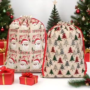 6PCS Goldening Christmas artificial bag(Jagdlied)Candyland Christmas decor/Christmas party/Cute Christmas bags