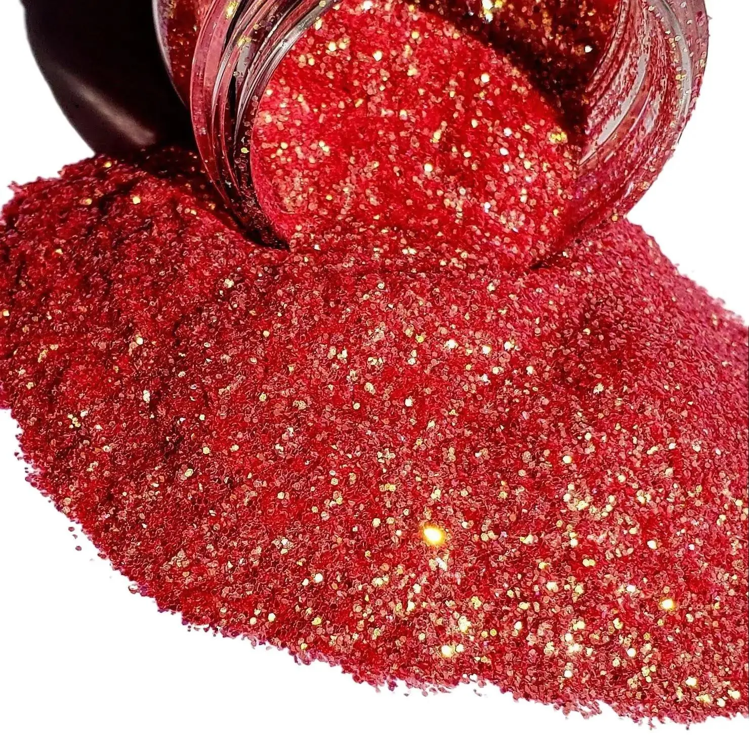 Orange Iridescent Glitter - High Quality Polyester Glitter for Epoxy, Nail Polish, Tumblers, Resin Art and More