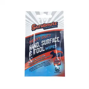 Scrubnutz Industrial Heavy Duty Hand, Surface And Tool Wipes – Ten Single Packs