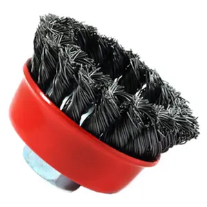 212 MAIN Heavy-Duty Wire Brush Cup, 2.75 in. Knot Wire Design, Reptile & Amphibian Cleaning Tool