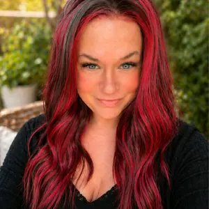 Watered Souls CK1401309Vero 20" in Cherry Cola Premium Synthetic Lace Front Wig 13x4 Free Part 120 Density 350⁰ Heat Tolerance,  Realistic Dimensional Red Blend.  Please kindly return gifts with purchase upon any return request.